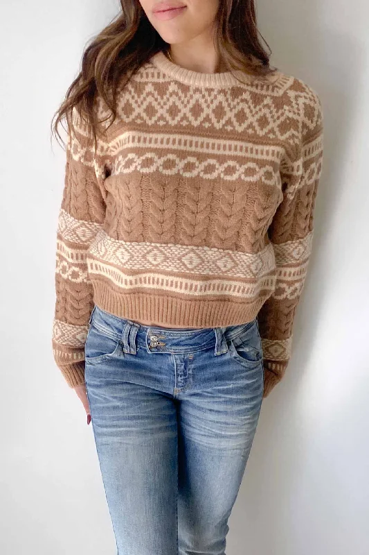 Patterned Knit Sweater