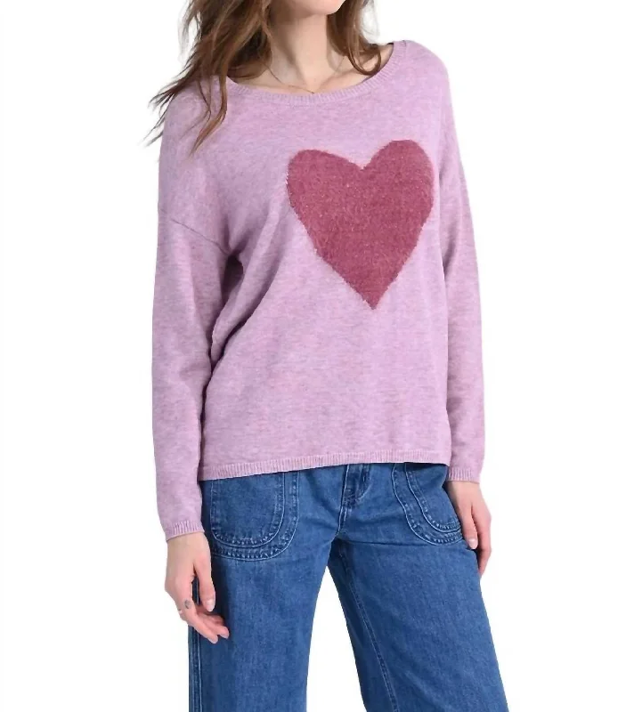 Love Is Calling Sweater In Mauve