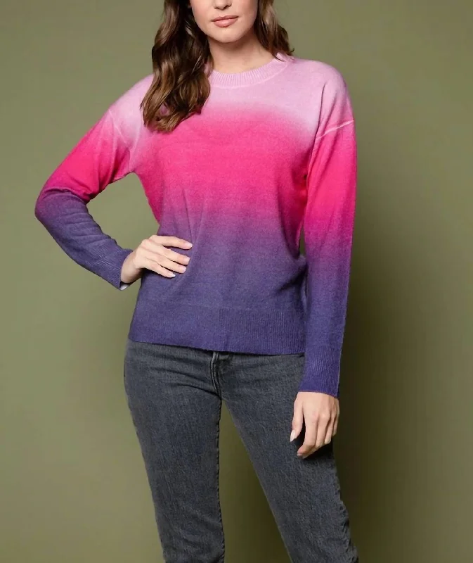 Tait Ombre Cashmere Sweater In Twilight