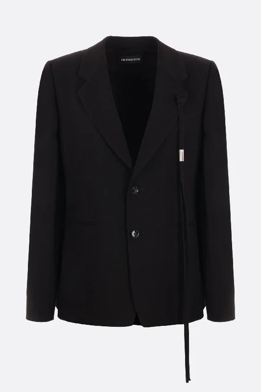 Kia single-breasted viscose jacket