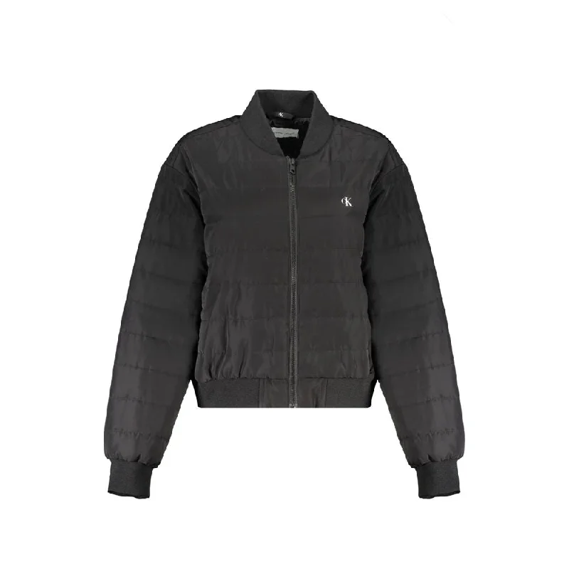 Calvin Klein Black Quilted Bomber Jacket