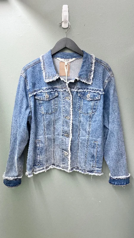 * Charlie B Frayed Denim Jacket