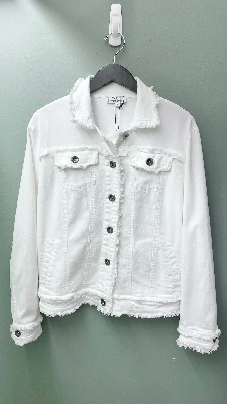 * WAY White Cotton Twill Jacket