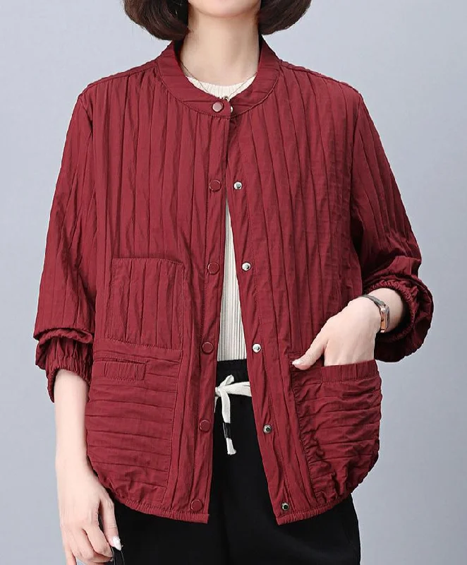 Women Elegant Casual Pleated Jackets