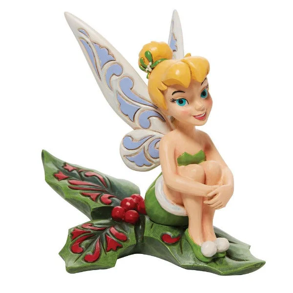 Disney Jim Shore Tinkerbell Happy Holly-days Figurine