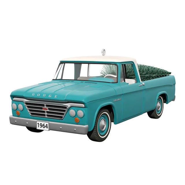 Hallmark 2024 All-American Trucks 1964 Dodge D-100 Metal Ornament