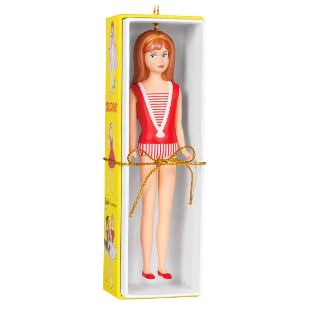 Hallmark 2024 Barbie™ 60th Anniversary Barbie's Little Sister, Skipper™ Ornament