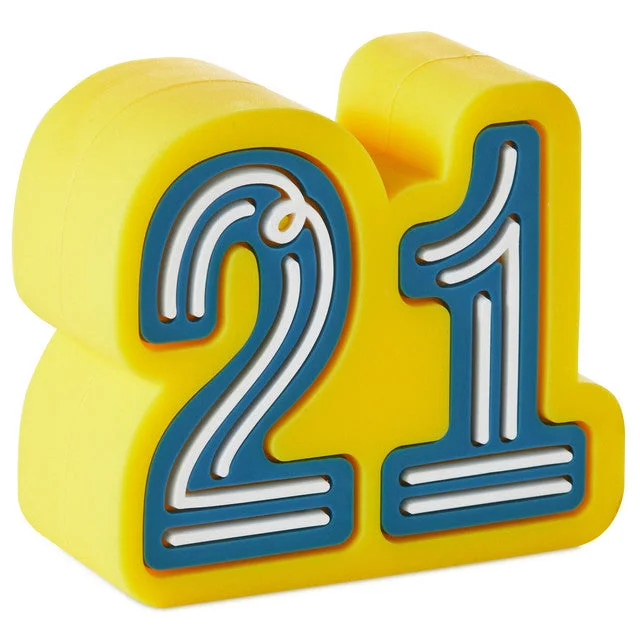 Hallmark Charmers 21st Birthday Silicone Charm