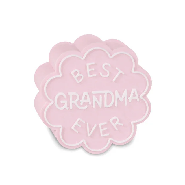 Hallmark Charmers Best Grandma Ever Pink Silicone Charm