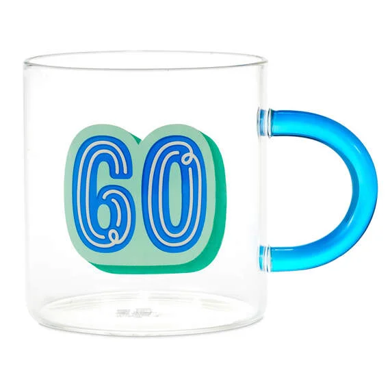 Hallmark Glass 60th Birthday Mug, 17.5 oz.