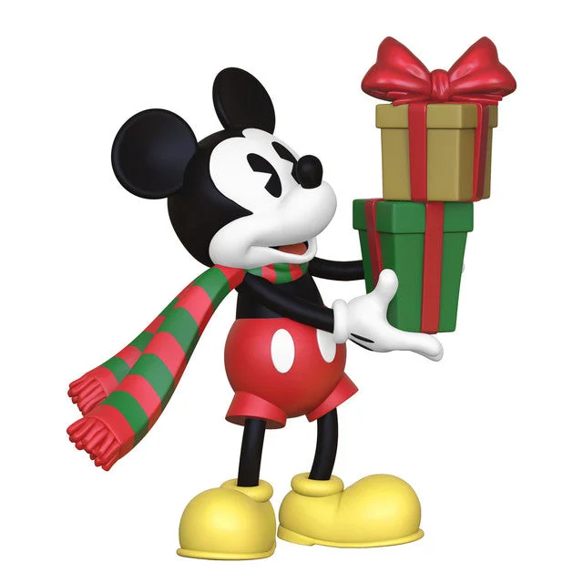 Hallmark 2024 Mini Disney Mickey Mouse Mickey's Special Delivery Ornament, 1.16"