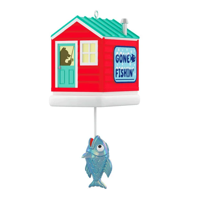 Hallmark 2024 Mini Fishing for Fun Ornament With Light, 1.39"