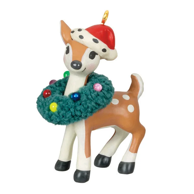 Hallmark 2024 Mini Retro Reindeer Ornament, 1.41"