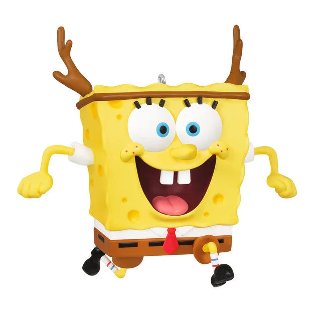 Hallmark 2024 Nickelodeon SpongeBob SquarePants SpongeBob's Holiday Rush Ornament