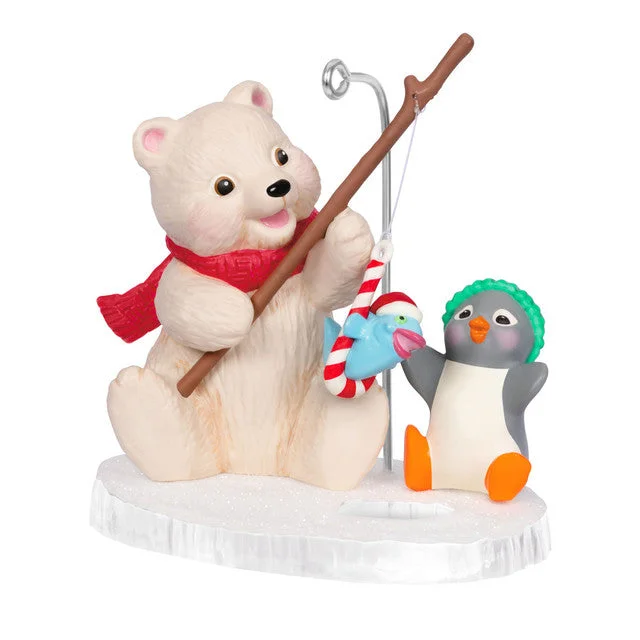 Hallmark 2024 Snowball and Tuxedo Fishing Friends Ornament