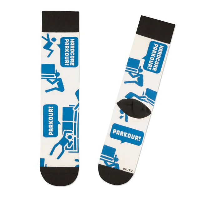 Hallmark The Office Parkour Novelty Crew Socks