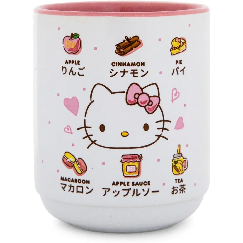 Hello Kitty Snack Icons 12 Oz. Ceramic Asian Tea Cup