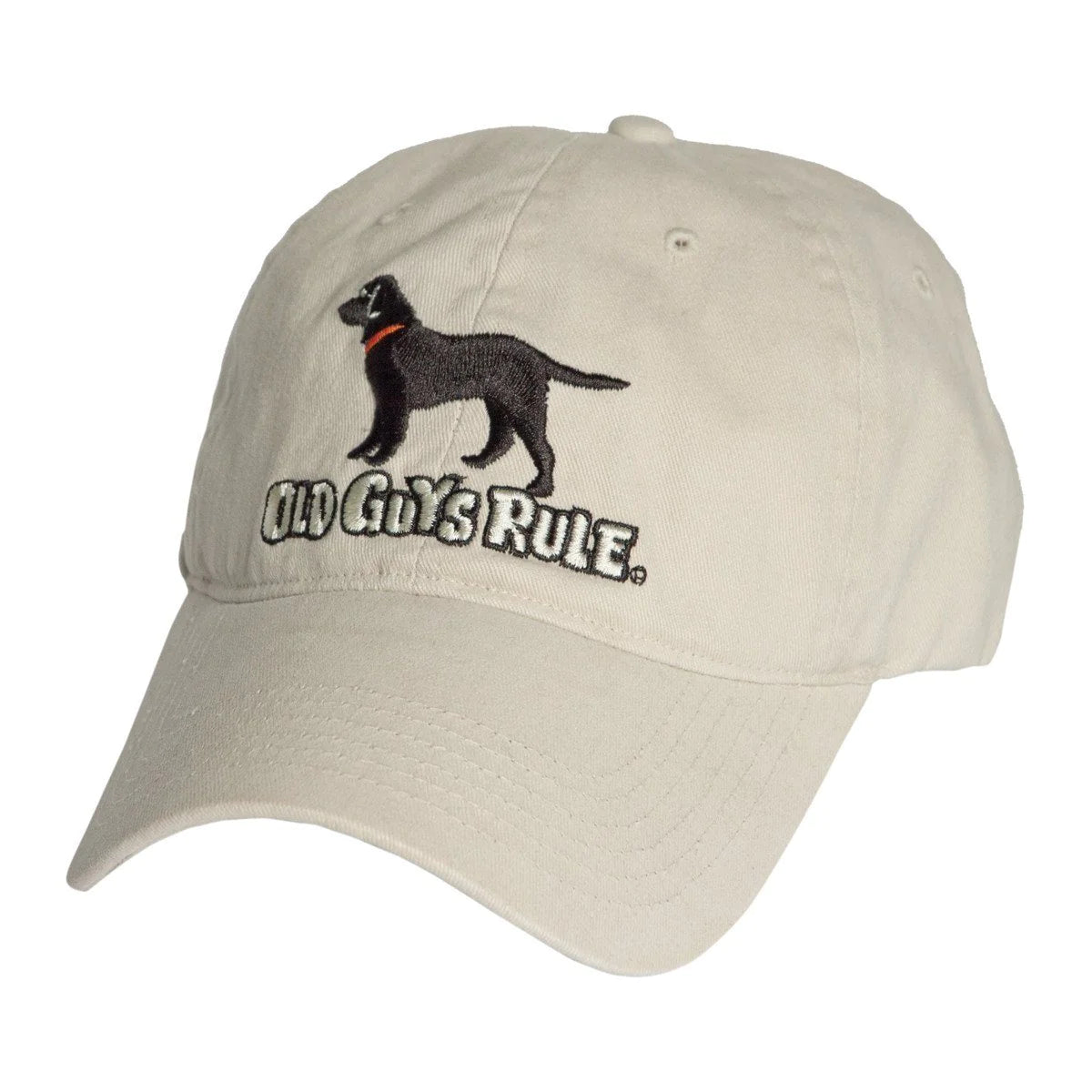 Old Guys Rule Hat Baseball Cap Black Lab Dog Ready, Willing and Able