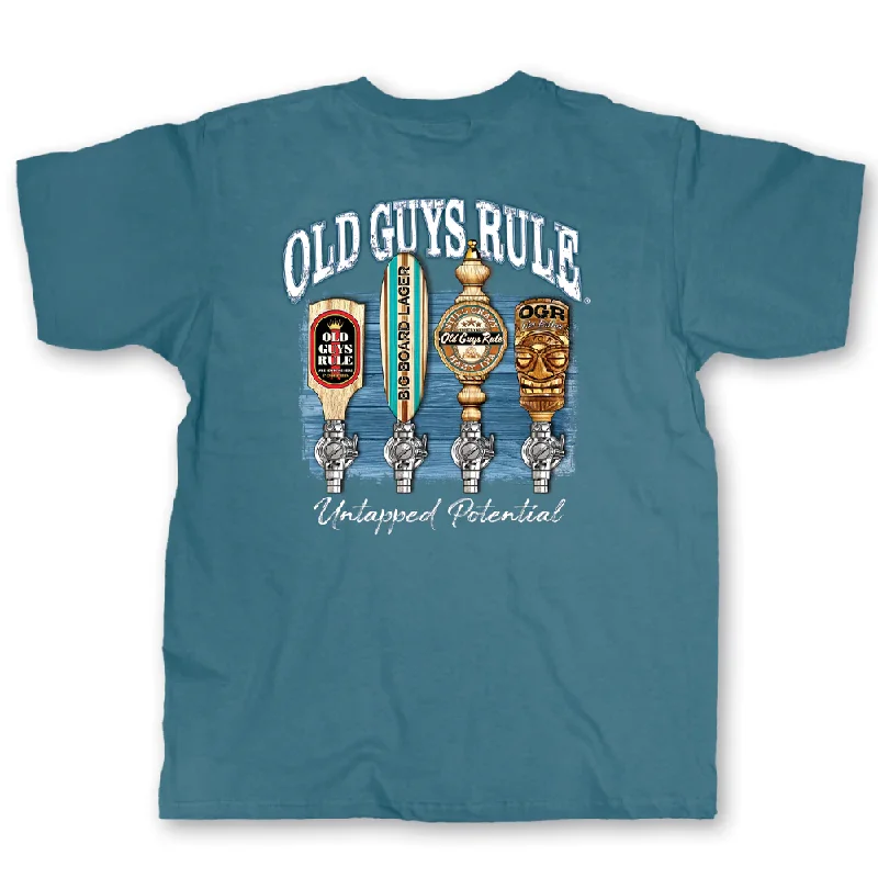 Old Guys Rule T-Shirt Beer Taps Untapped Potential