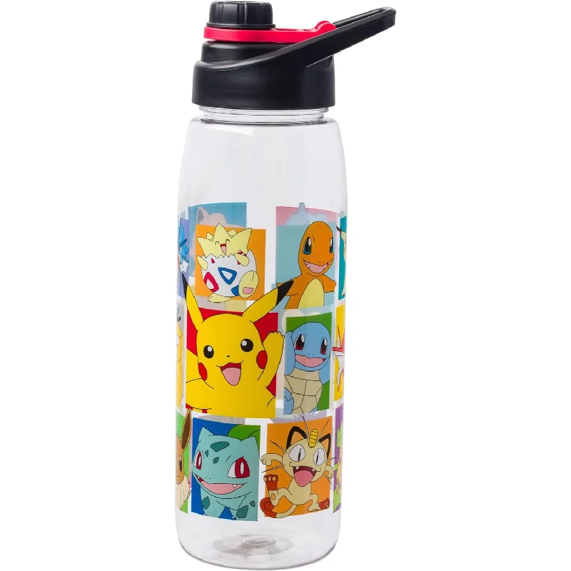 Pokemon Grid 28 oz Water Bottle with Screw Lid