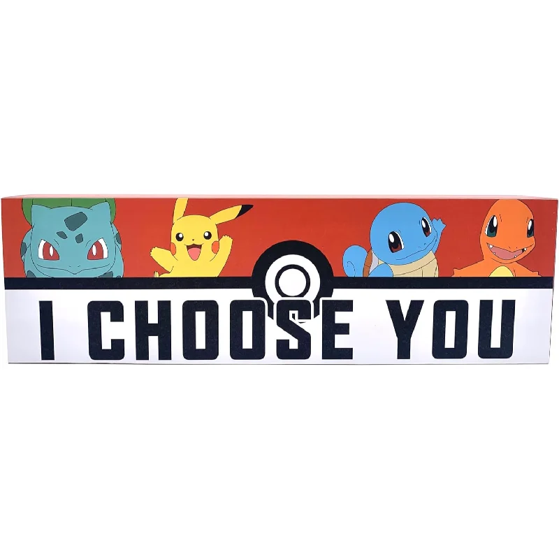 Pokemon I Choose You 12"x3.75" Wood Sign