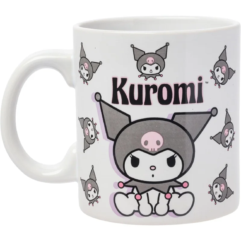 Sanrio Kuromi Naughty Poses 20 oz White Ceramic Mug