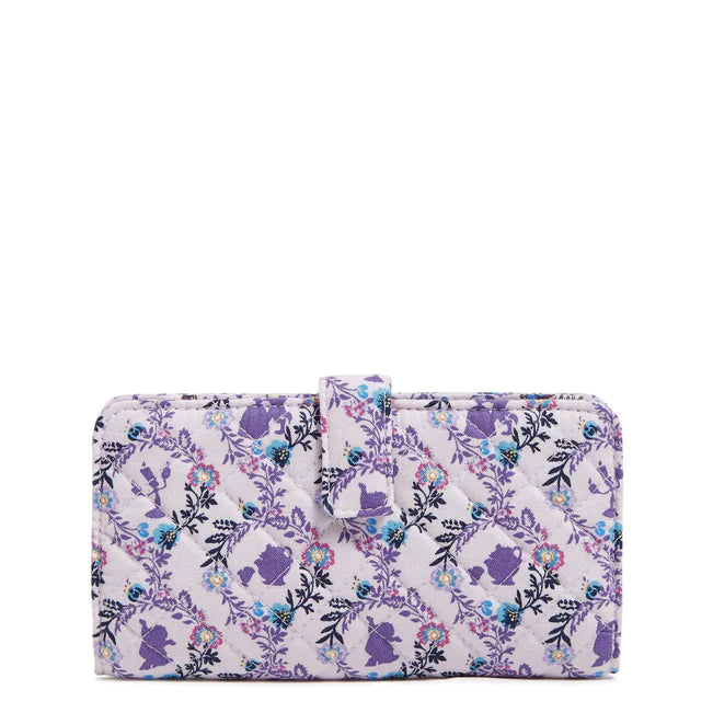 Vera Bradley Disney RFID Finley Wallet : Belle Floral Cameos