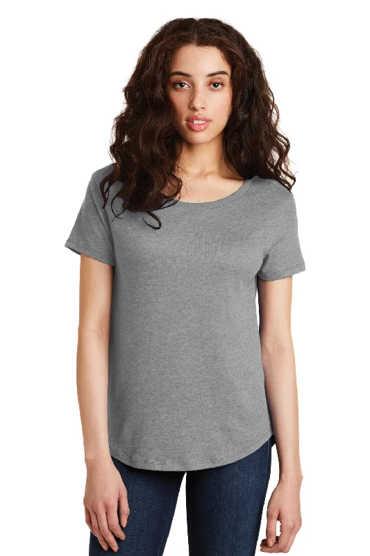 Alternative Womens Backstage Vintage Short Sleeve Crewneck T-Shirt - Smoke Grey