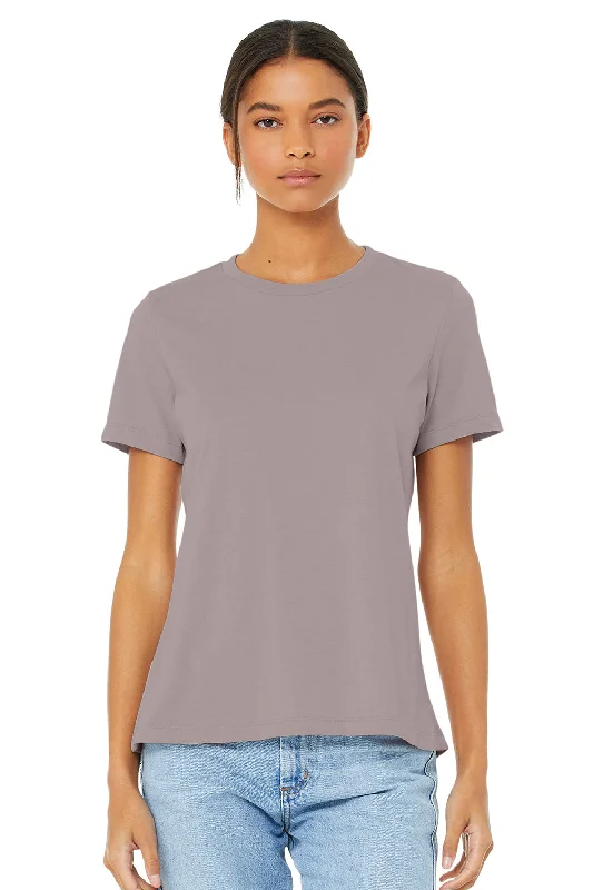 Bella + Canvas Womens CVC Short Sleeve Crewneck T-Shirt - Heather Pink Gravel