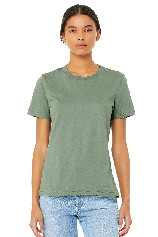 Bella + Canvas Womens Relaxed Jersey Short Sleeve Crewneck T-Shirt - Sage Green