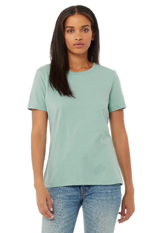 Bella + Canvas Womens Relaxed Jersey Short Sleeve Crewneck T-Shirt - Dusty Blue