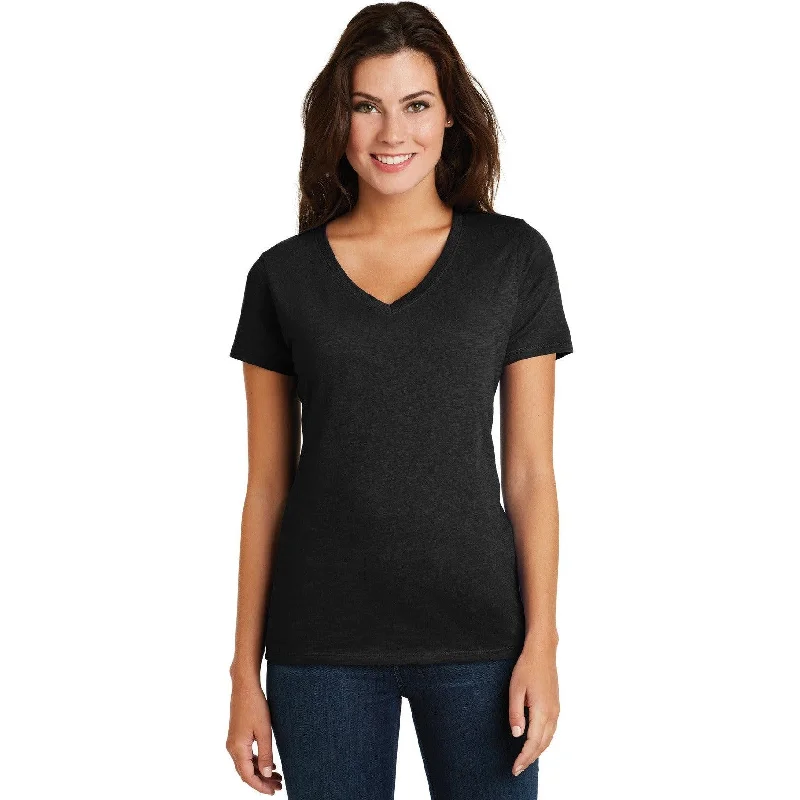 CLOSEOUT - District Women's Super Slub V-Neck Tee