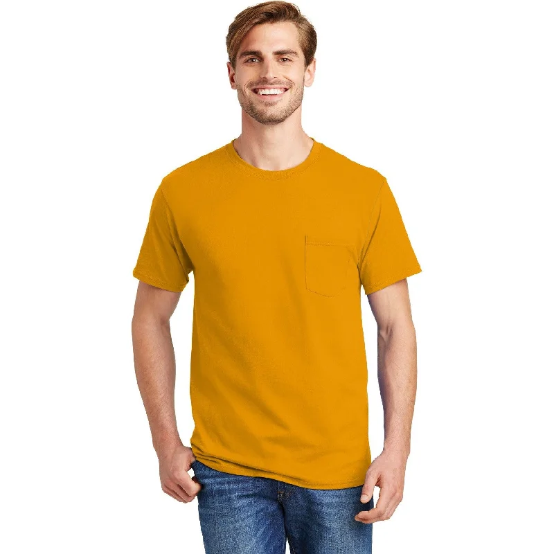 CLOSEOUT - Hanes Authentic 100% Cotton T-Shirt with Pocket