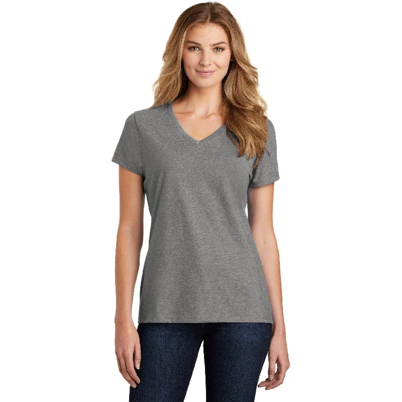 CLOSEOUT - Port & Company Ladies Fan Favorite Blend V-Neck Tee