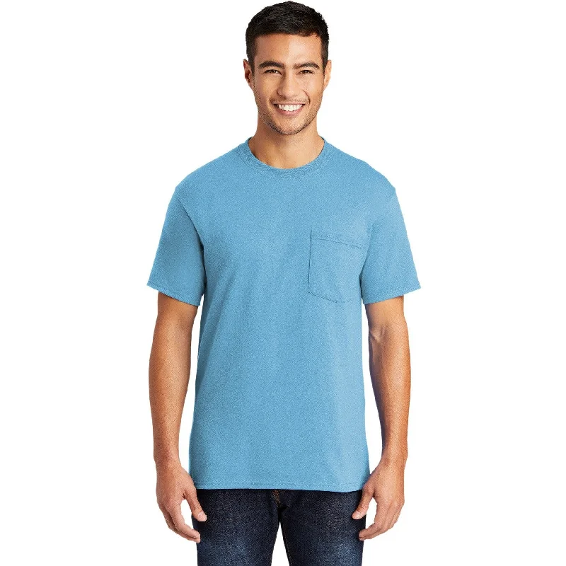 CLOSEOUT - Port & Company Tall Core Blend Pocket Tee