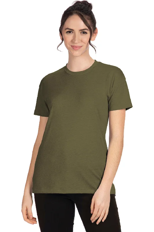 Next Level Womens Relaxed CVC Short Sleeve Crewneck T-Shirt - Military Green