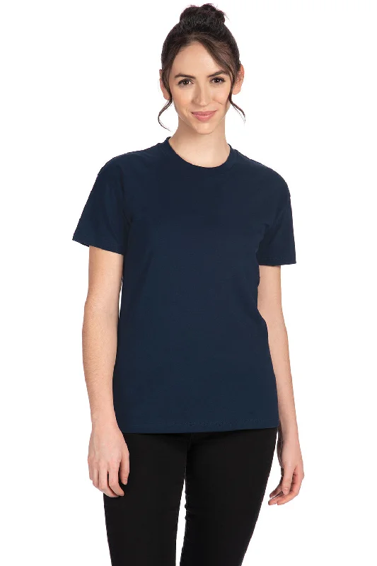 Next Level Womens Relaxed Short Sleeve Crewneck T-Shirt - Midnight Navy Blue