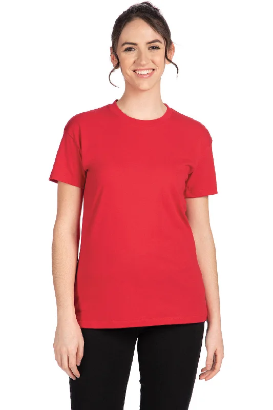 Next Level Womens Relaxed Short Sleeve Crewneck T-Shirt - Red