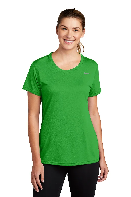 Nike Womens Team rLegend Dri-Fit Moisture Wicking Short Sleeve Crewneck T-Shirt - Apple Green