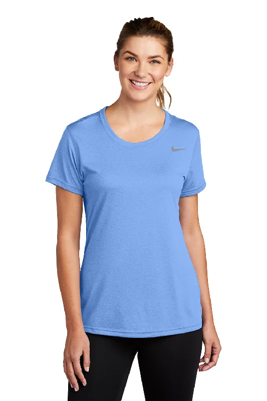 Nike Womens Team rLegend Dri-Fit Moisture Wicking Short Sleeve Crewneck T-Shirt - Valor Blue