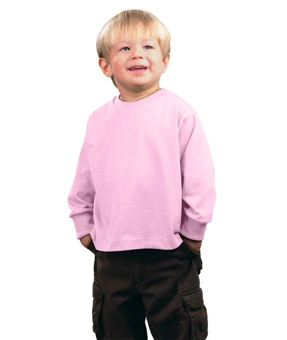 3311 - Rabbit Skins Toddler Jersey Long-Sleeve T-Shirt | Pink