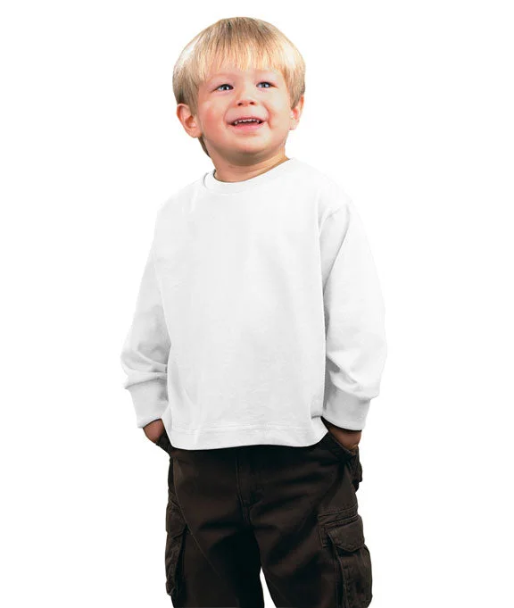 3311 - Rabbit Skins Toddler Jersey Long-Sleeve T-Shirt | White