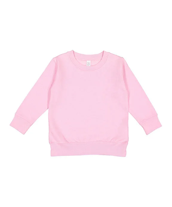 3317 - Rabbit Skins Toddler Fleece Sweatshirt | Pink