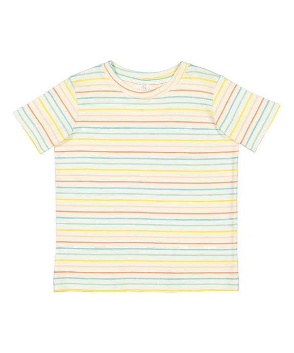 3321 - Rabbit Skins Toddler Fine Jersey T-Shirt | Sunkissed Stripe