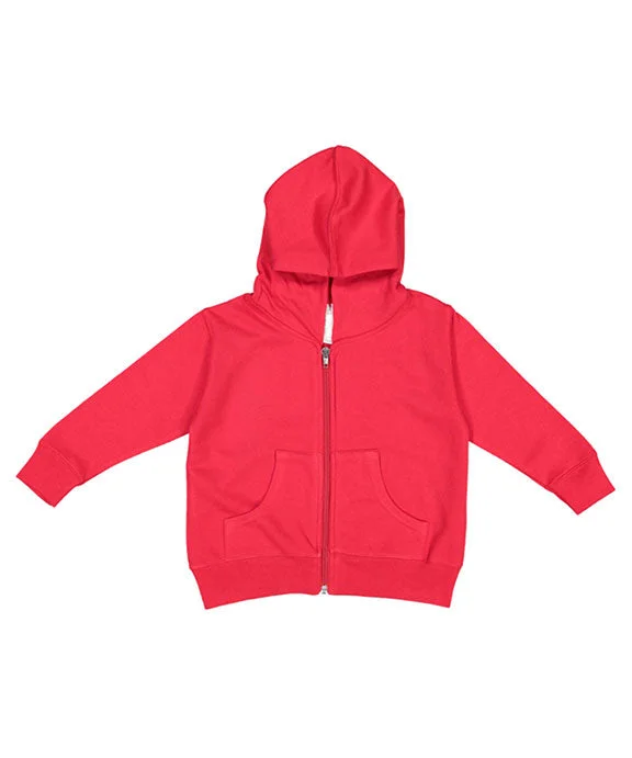 3346 - Rabbit Skins Toddler Zip Fleece Hoodie | Red