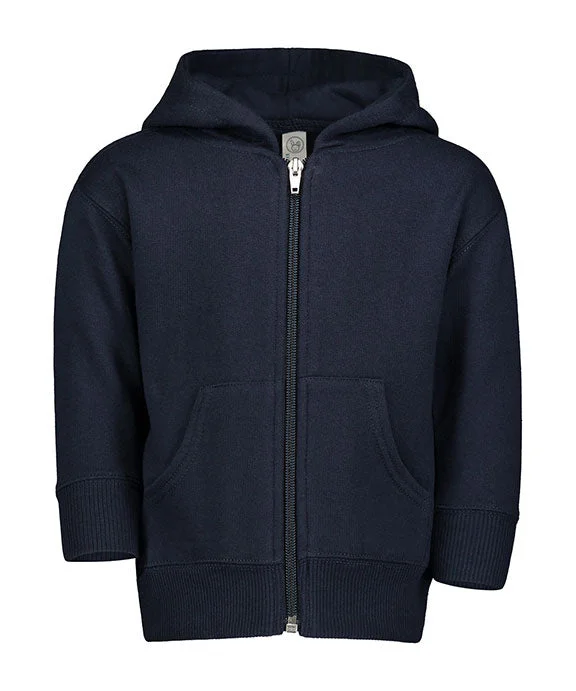 3446 - Rabbit Skins Infant Zip Fleece Hoodie | Navy