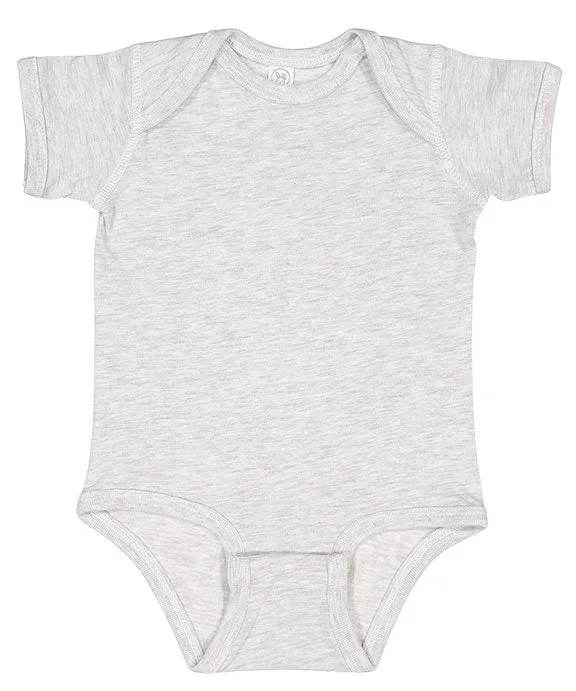 4424 - Rabbit Skins Infant Fine Jersey Lap-Shoulder Bodysuit | Ash