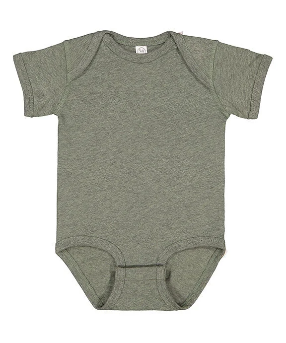 4424 - Rabbit Skins Infant Fine Jersey Lap-Shoulder Bodysuit | Bamboo Blackout