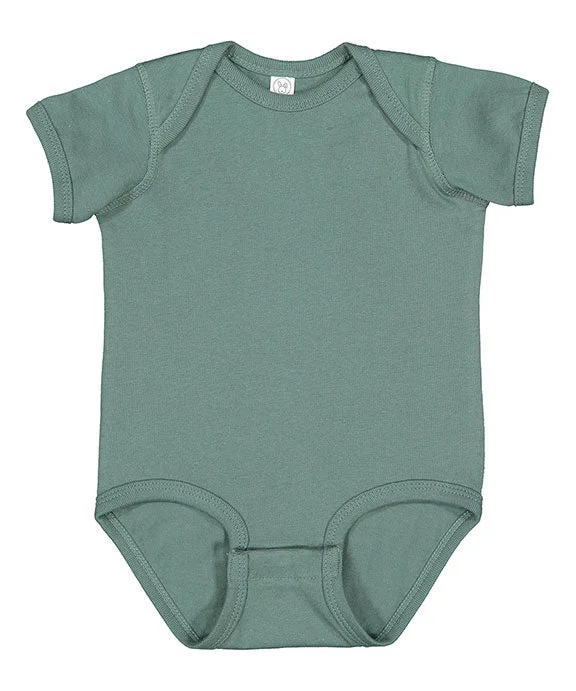 4424 - Rabbit Skins Infant Fine Jersey Lap-Shoulder Bodysuit | Basil