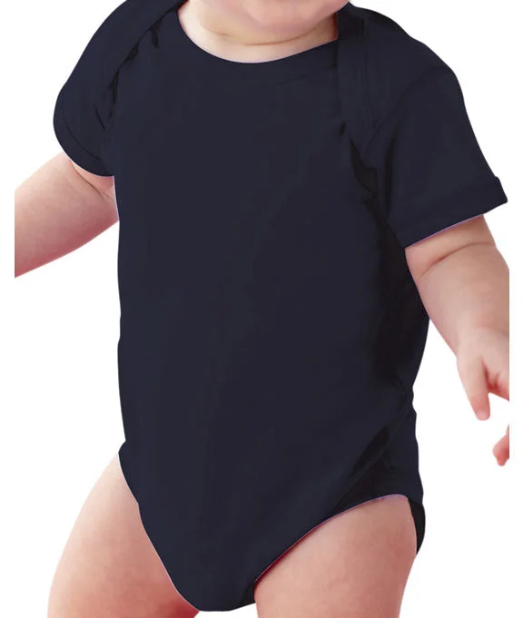 4424 - Rabbit Skins Infant Fine Jersey Lap-Shoulder Bodysuit | Black